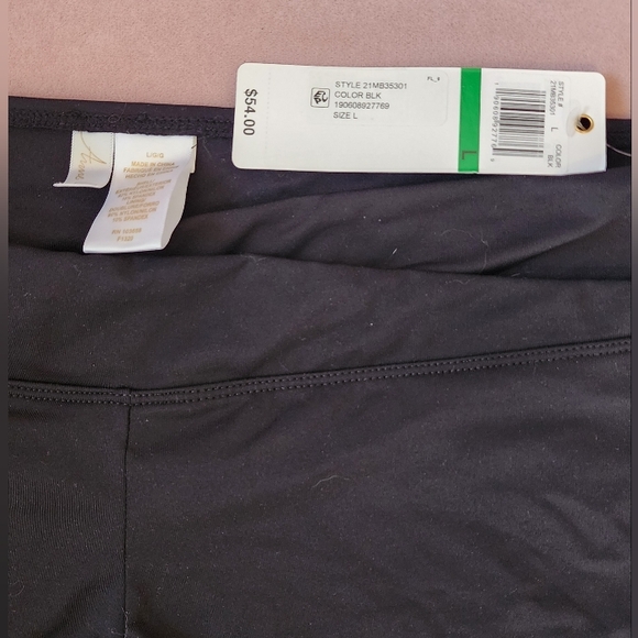 Anne Cole Black Twist Front Boy Short NWT Sz L - Picture 6 of 8
